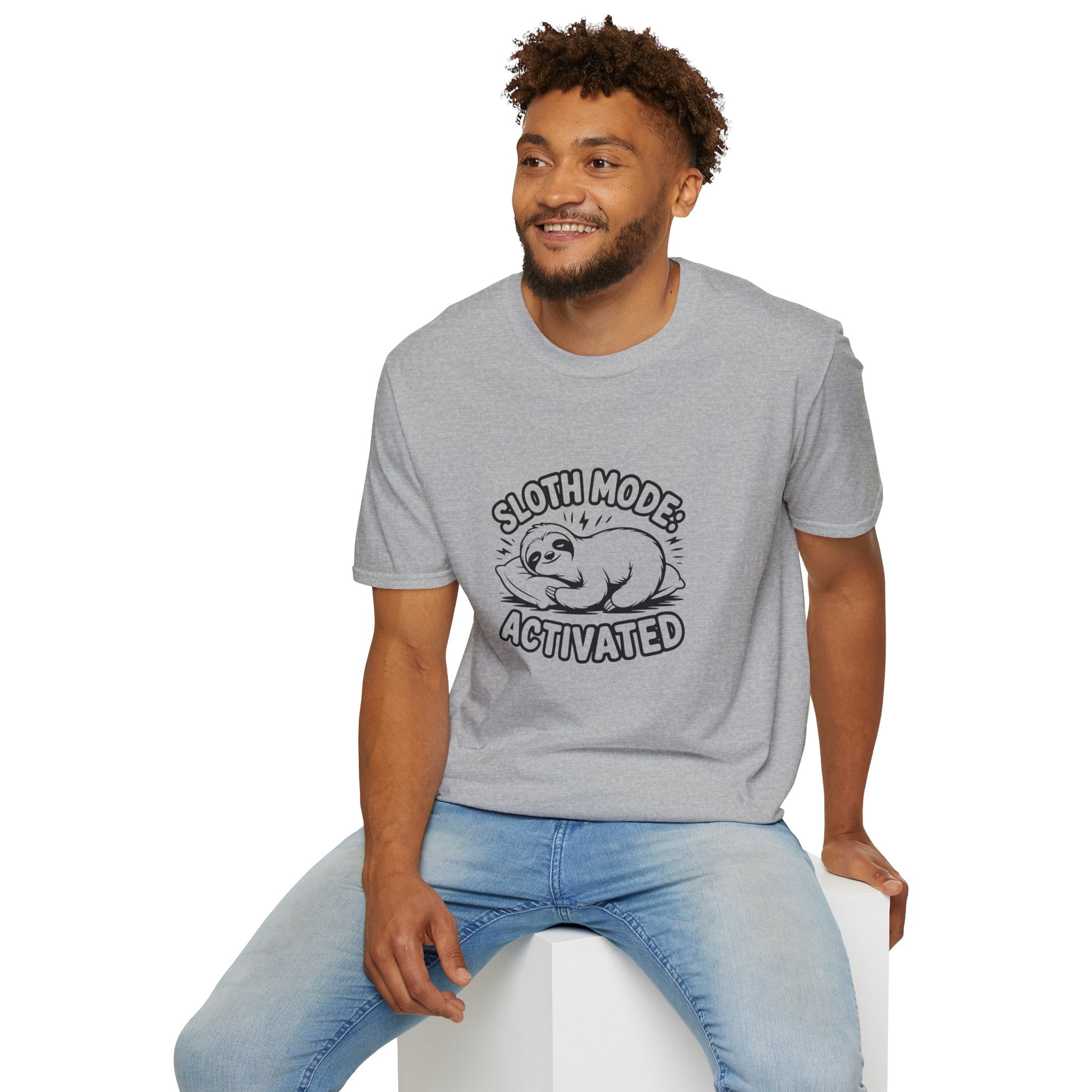 Sloth Mode Activated T-Shirt — Funny Lazy Gift for Her Cute Animal Graphic Tee