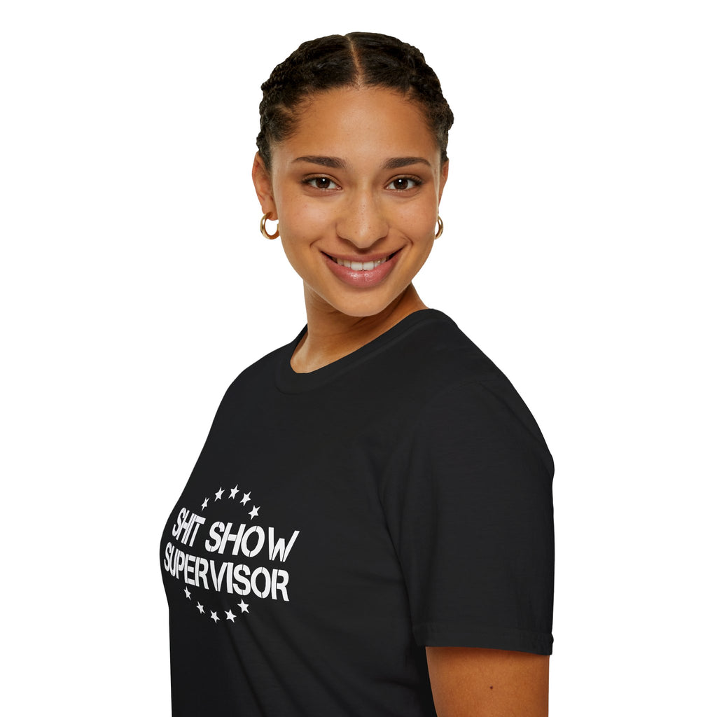 Shit Show Supervisor T-Shirt — Funny Sarcastic Gift for Her Work Humor Graphic Tee