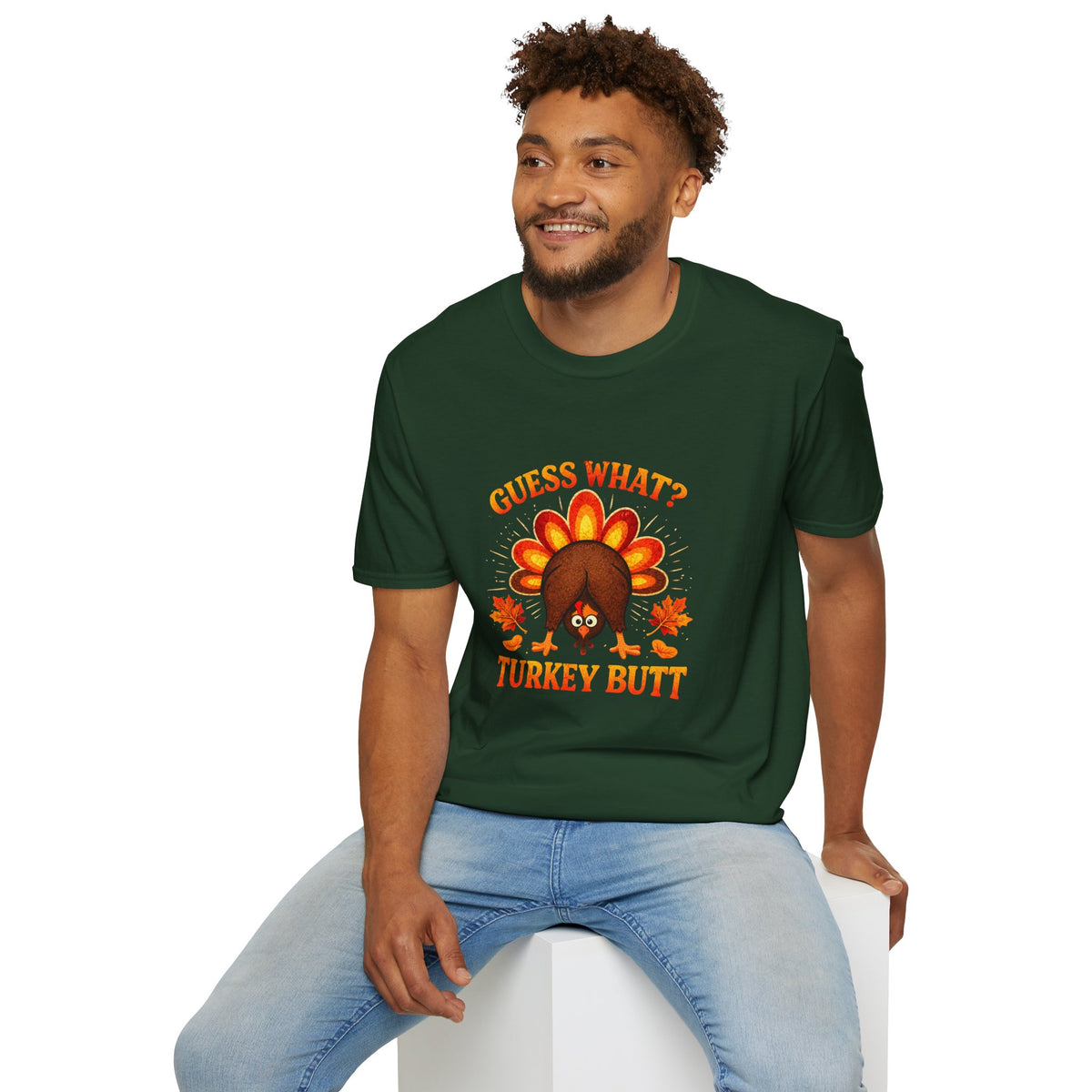 Turkey Butt T-Shirt — "Guess What?" Funny Thanksgiving Tee