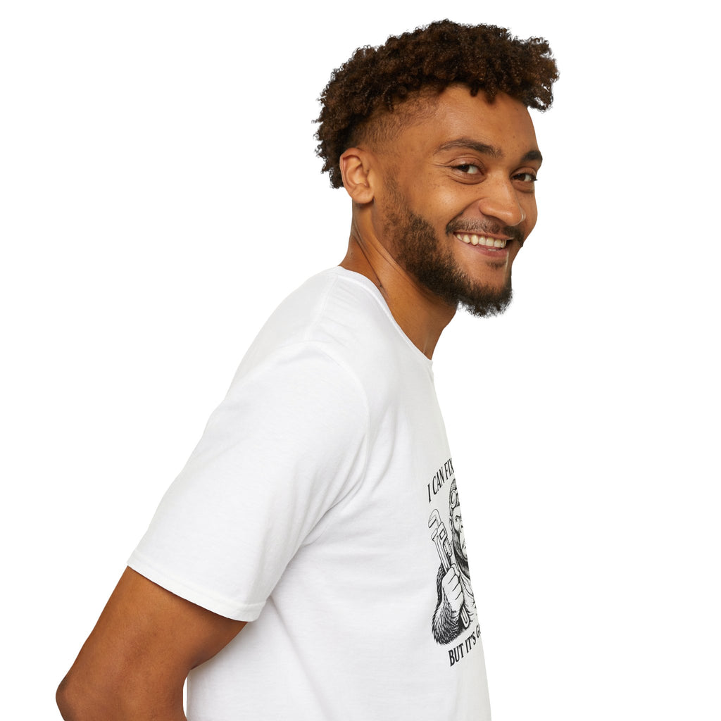 I Can Fix Stupid T-Shirt — Funny Mechanic Gift for Him Monkey Graphic Tee