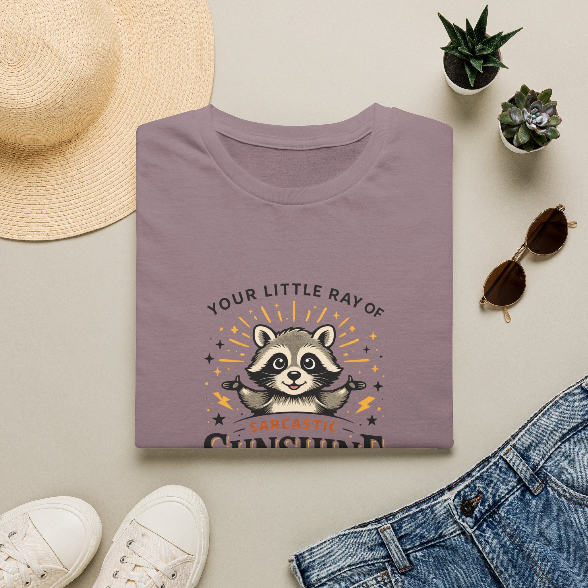 Your Little Ray of Sarcastic Sunshine Raccoon T-Shirt — Funny Gift for Her