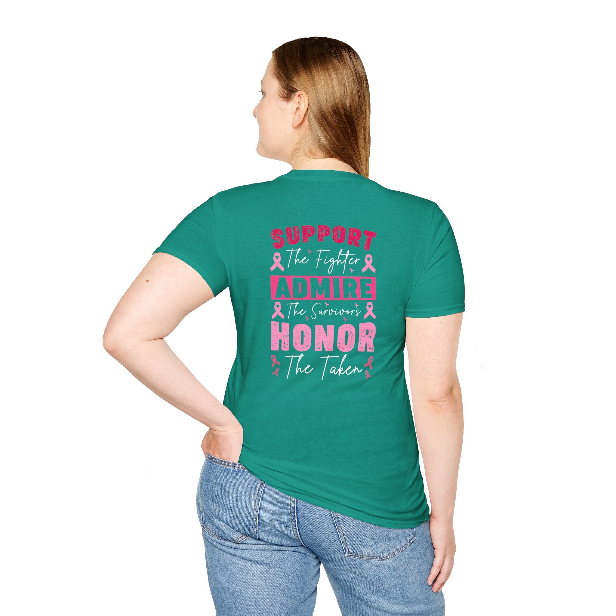 Breast Cancer Awareness Ribbon T-Shirt — Pink Ribbon Support Tee