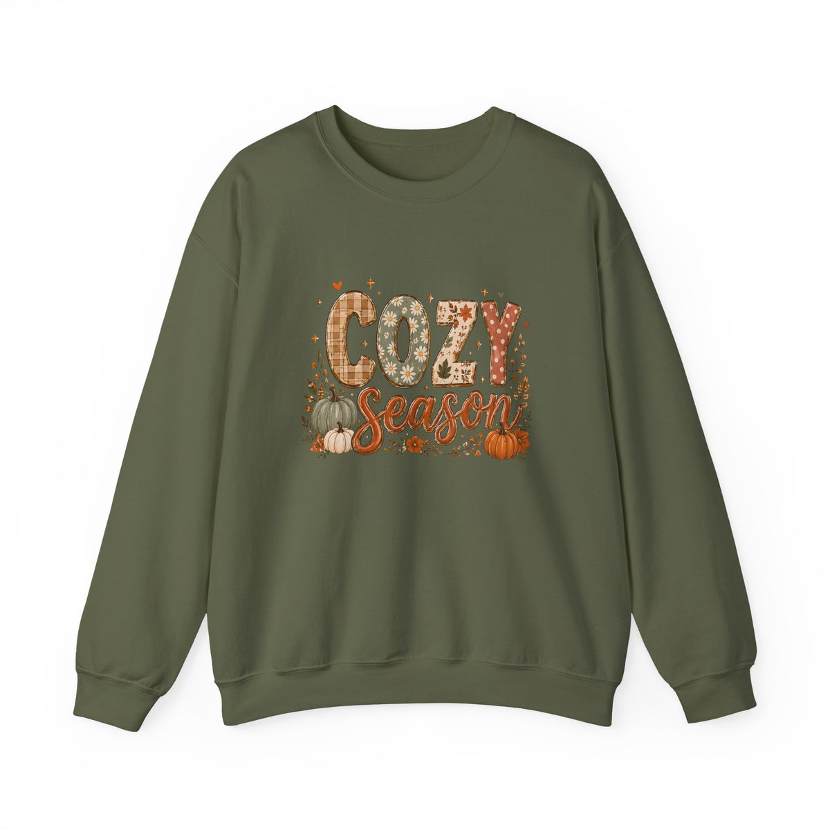 Cozy Season Autumn Pumpkin Crewneck Sweatshirt