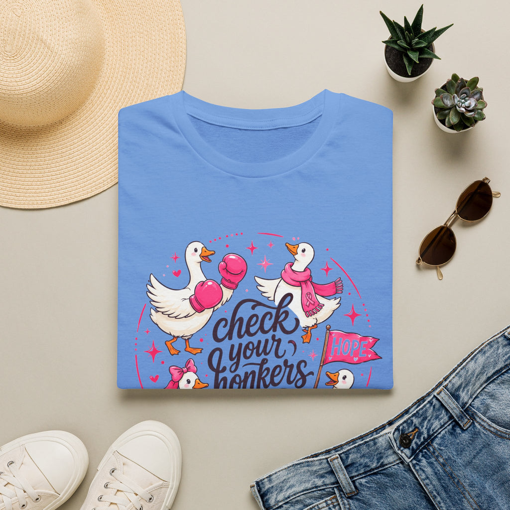 Check Your Honkers Breast Cancer Awareness T-Shirt
