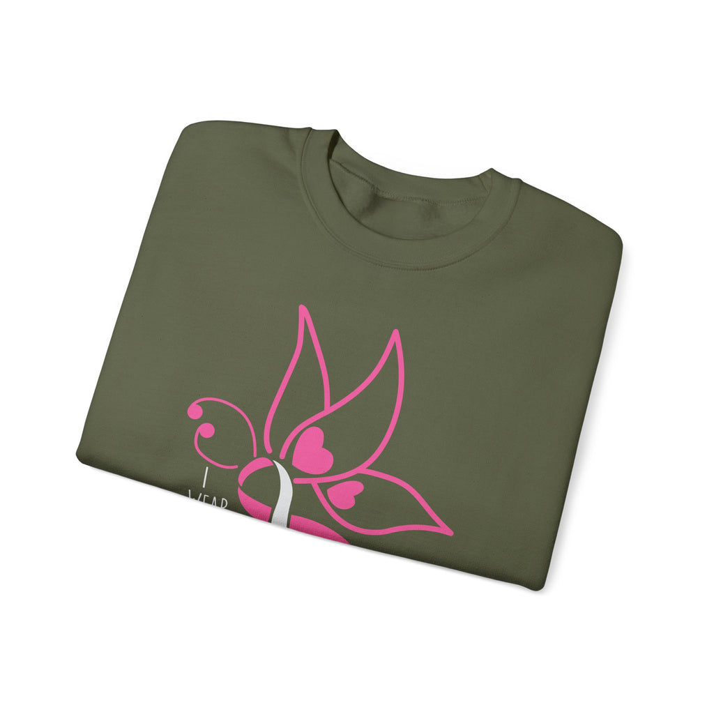 I Wear Pink for My Daughter Breast Cancer Sweatshirt