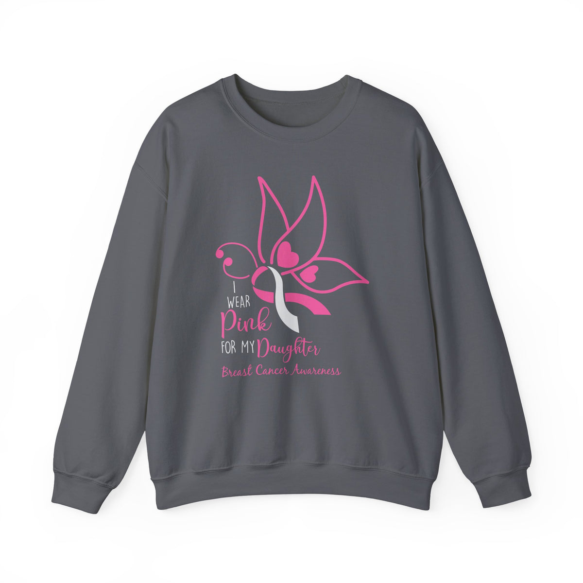 I Wear Pink for My Daughter Breast Cancer Sweatshirt