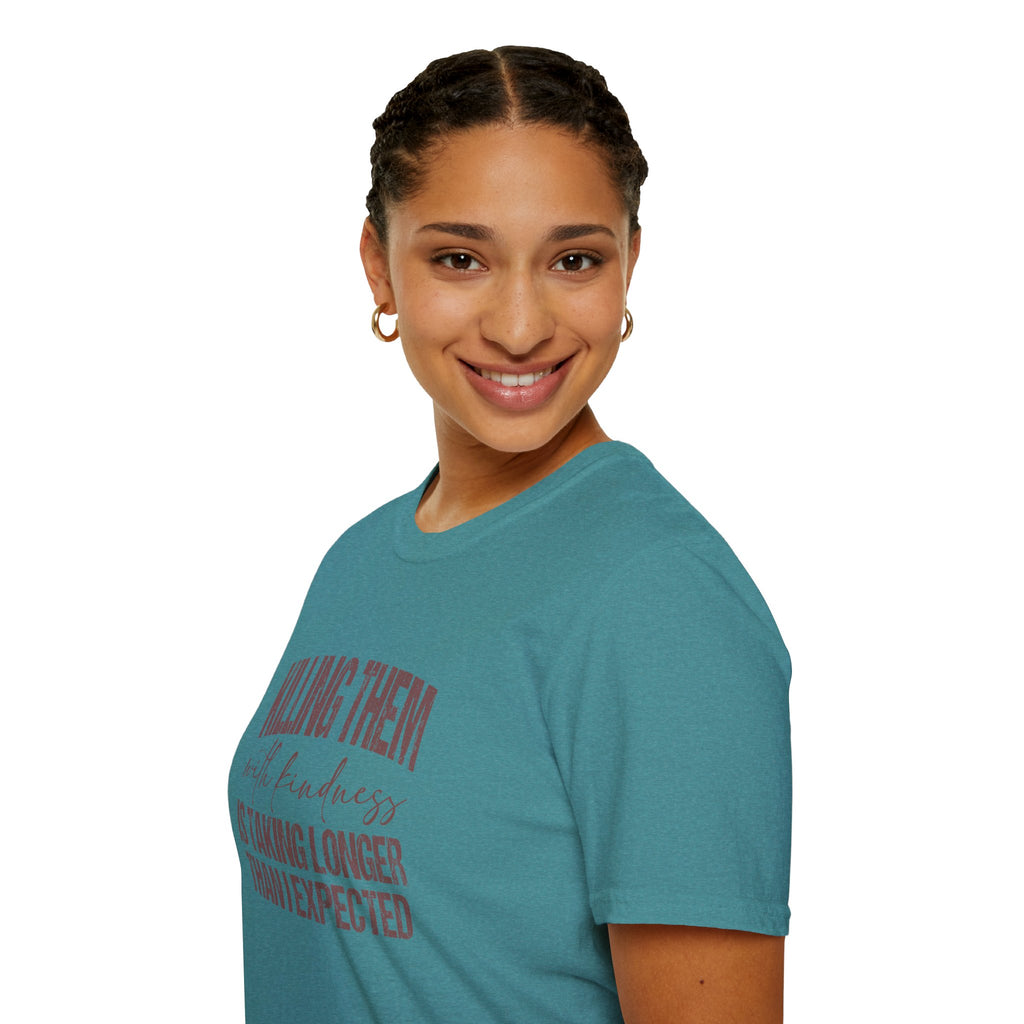 Killing Them With Kindness T-Shirt — Funny Motivational Gift for Women Vintage Tee