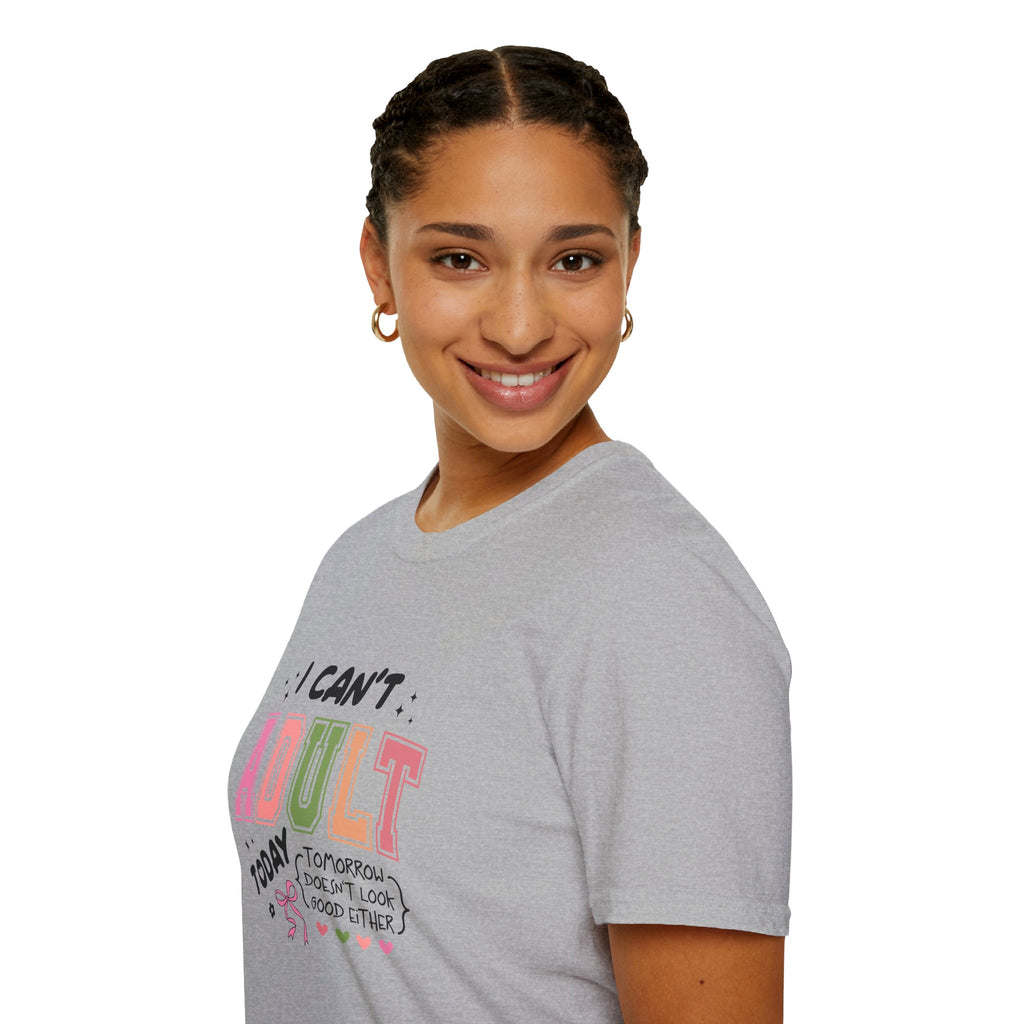 I Can't Adult T-Shirt — Funny Gift for Her Sarcastic Overworked Women's Graphic Tee