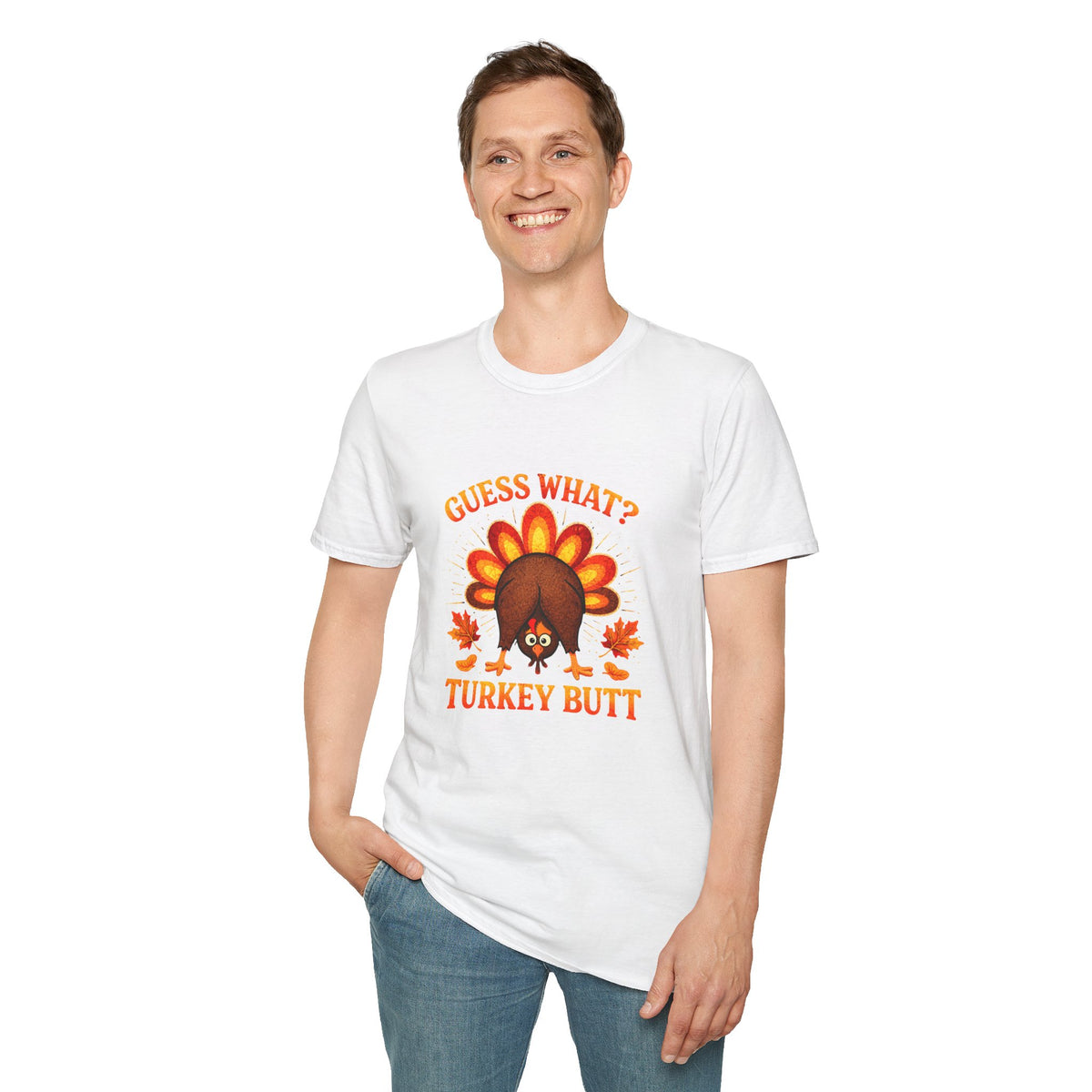 Turkey Butt T-Shirt — "Guess What?" Funny Thanksgiving Tee