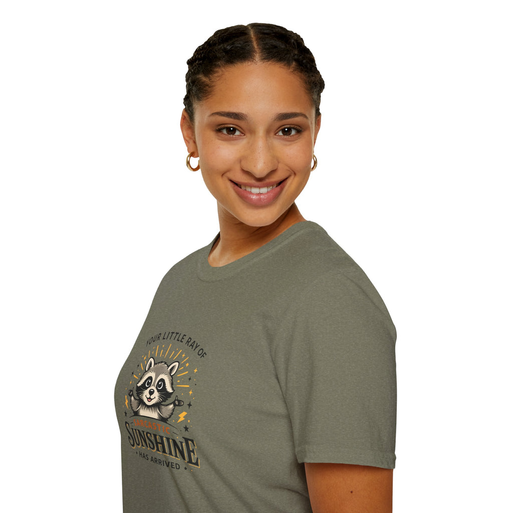 Your Little Ray of Sarcastic Sunshine Raccoon T-Shirt — Funny Gift for Her