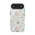 Vintage Floral Rose Magnetic iPhone Case — MagSafe Tough Protective Cover