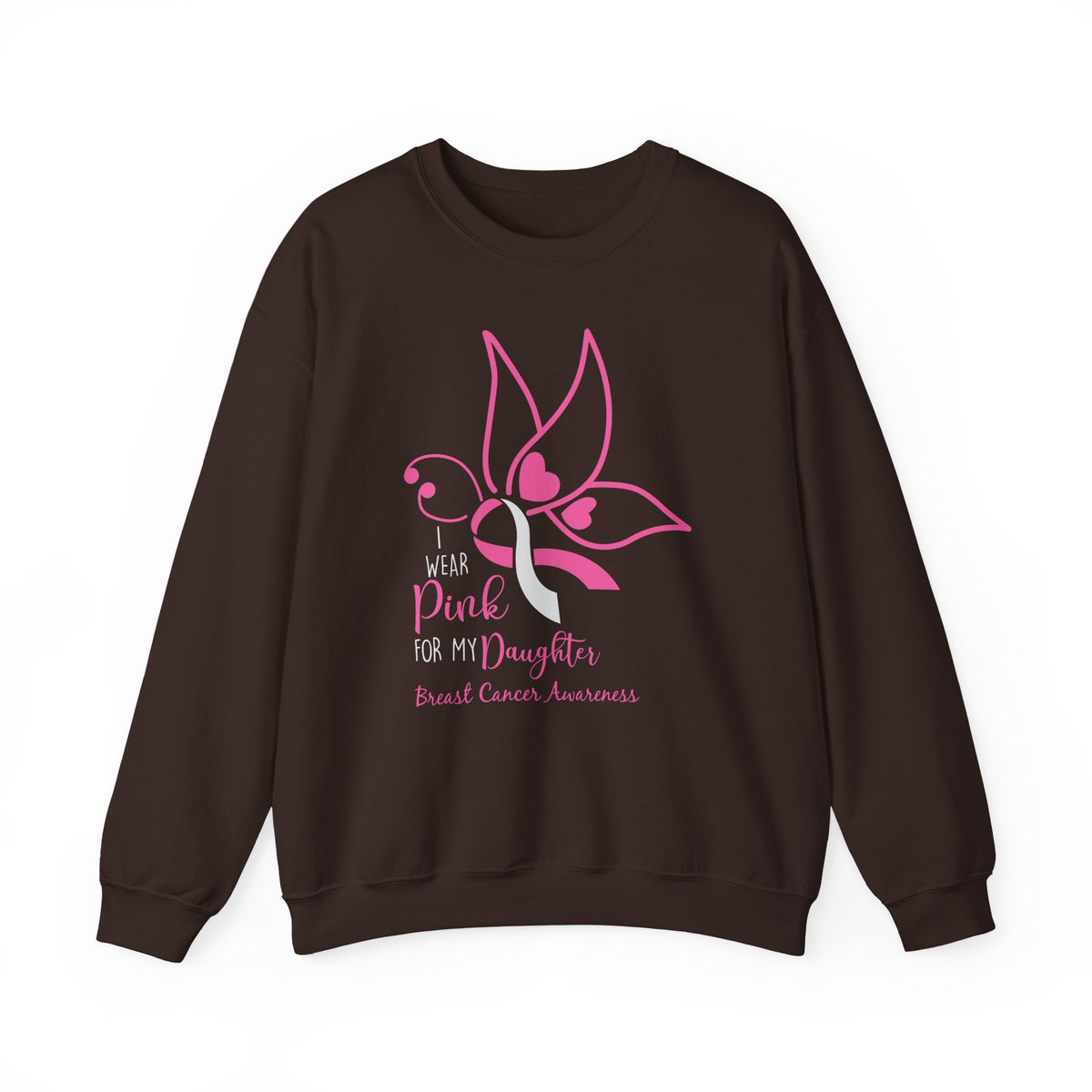 I Wear Pink for My Daughter Breast Cancer Sweatshirt