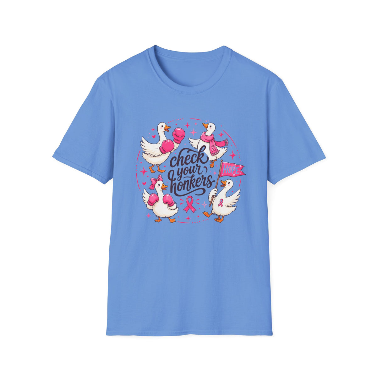Check Your Honkers Breast Cancer Awareness T-Shirt