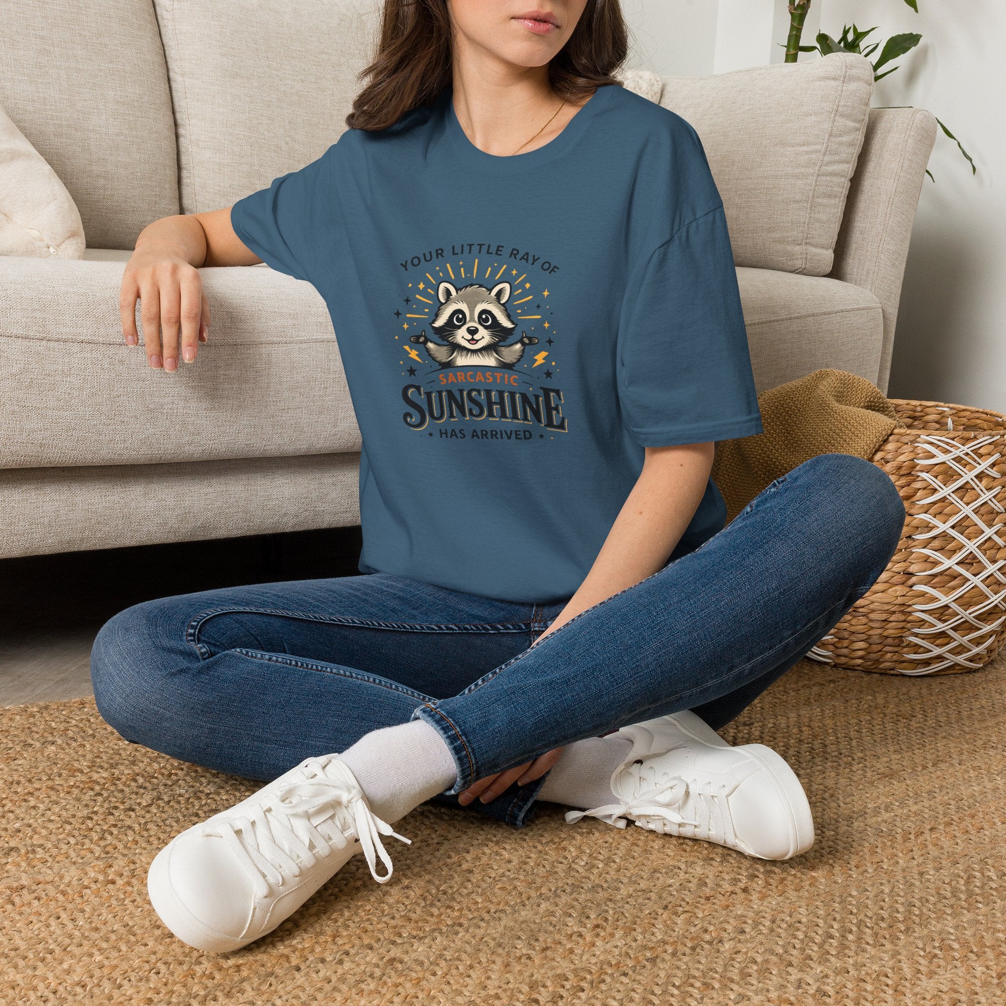 Your Little Ray of Sarcastic Sunshine Raccoon T-Shirt — Funny Gift for Her