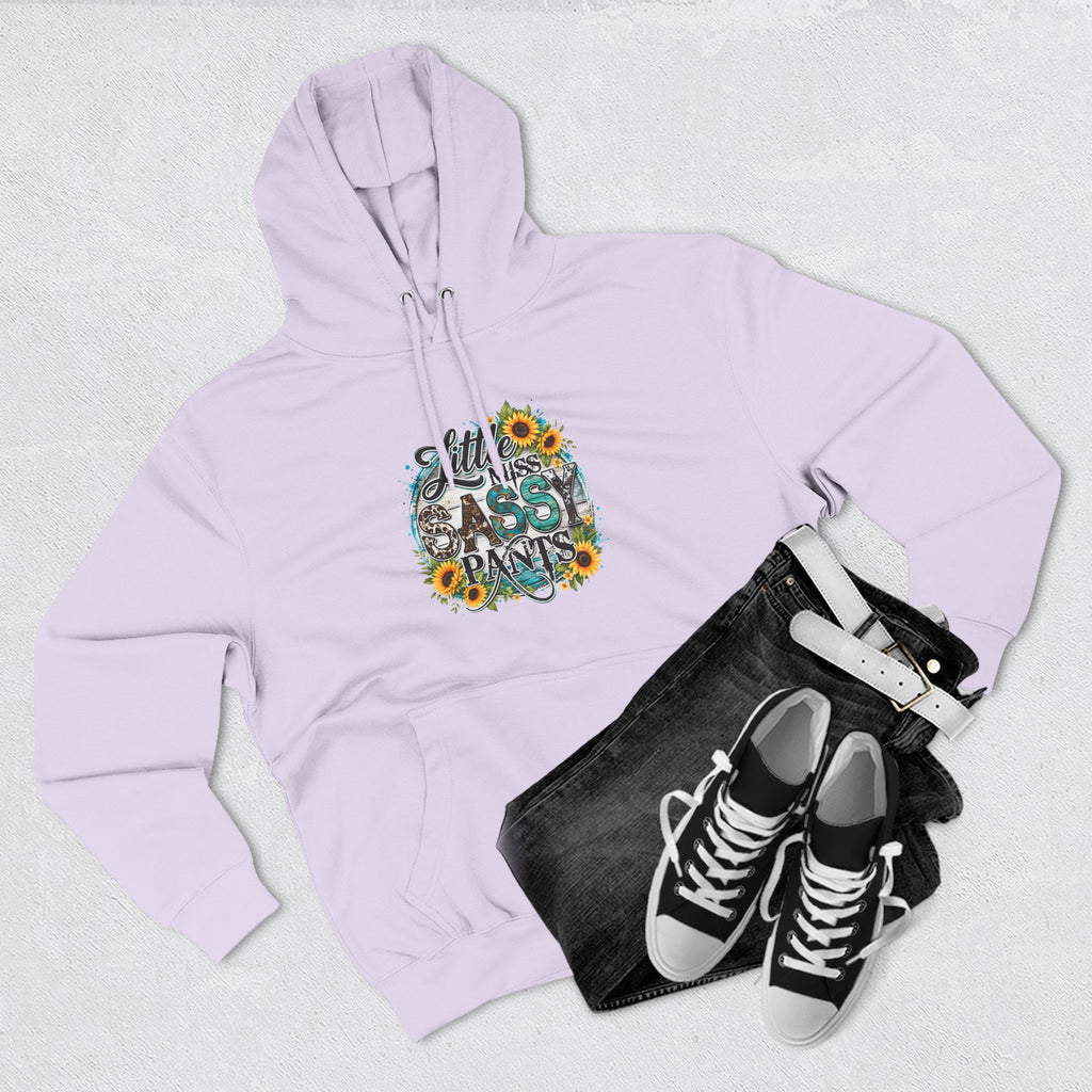 Little Miss Sassy Pants Hoodie Floral Graphic Pullover Sweatshirt