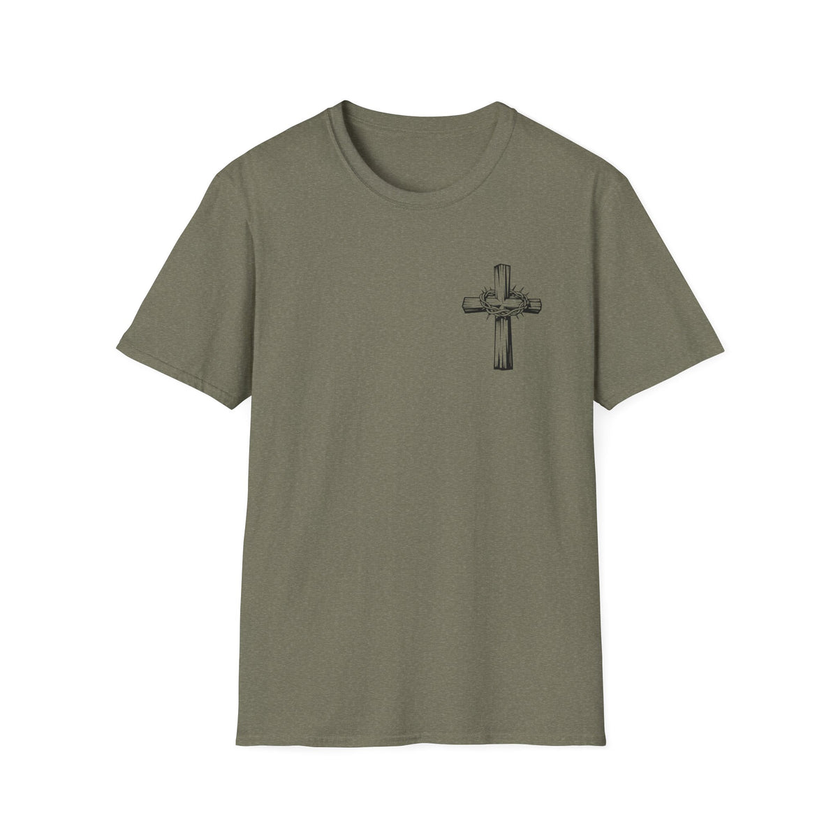 Cross with Crown of Thorns T-Shirt — Christian Faith Tee