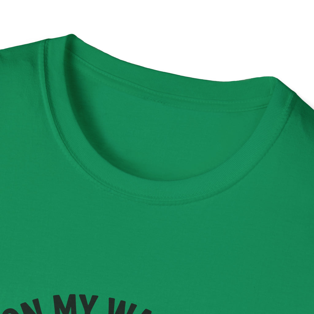 On My Way to Stir the Pot Skeleton T-Shirt — Funny Halloween Gift for Women