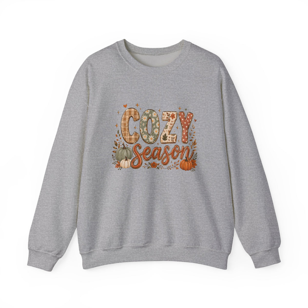 Cozy Season Autumn Pumpkin Crewneck Sweatshirt