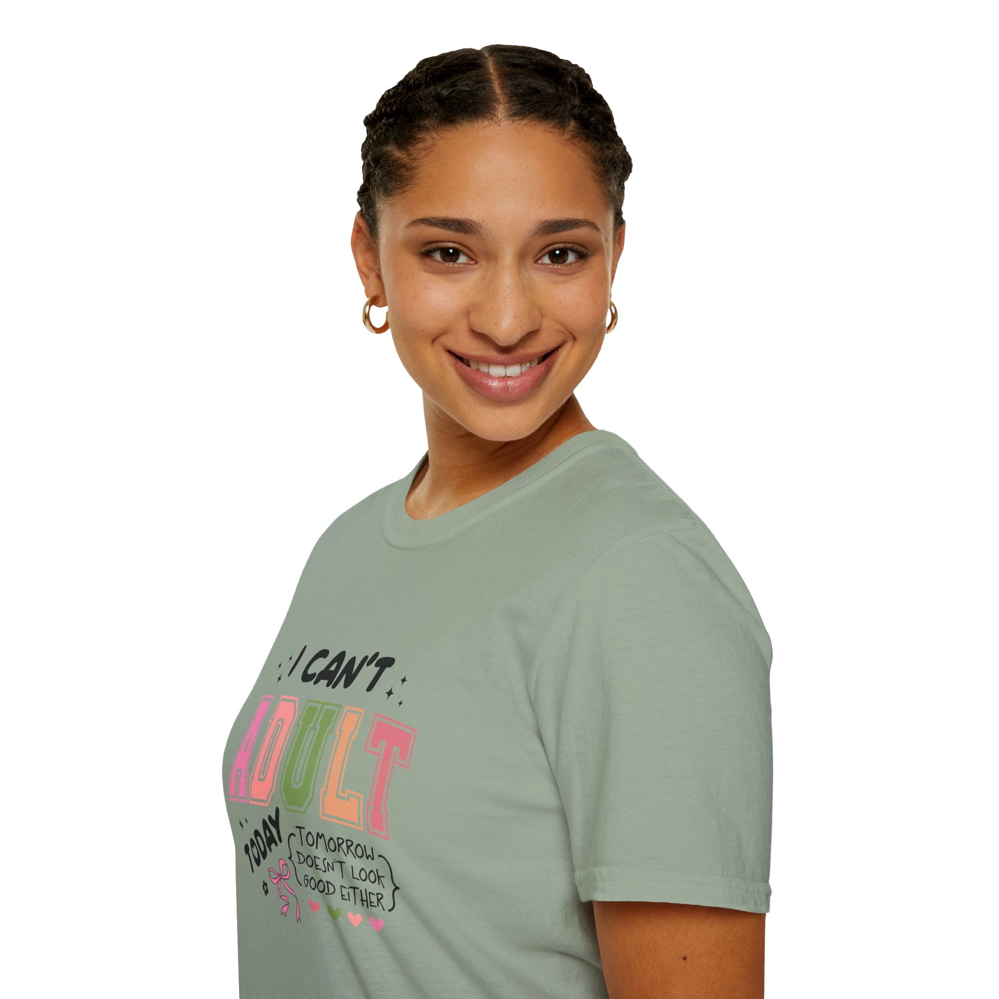 I Can't Adult T-Shirt — Funny Gift for Her Sarcastic Overworked Women's Graphic Tee