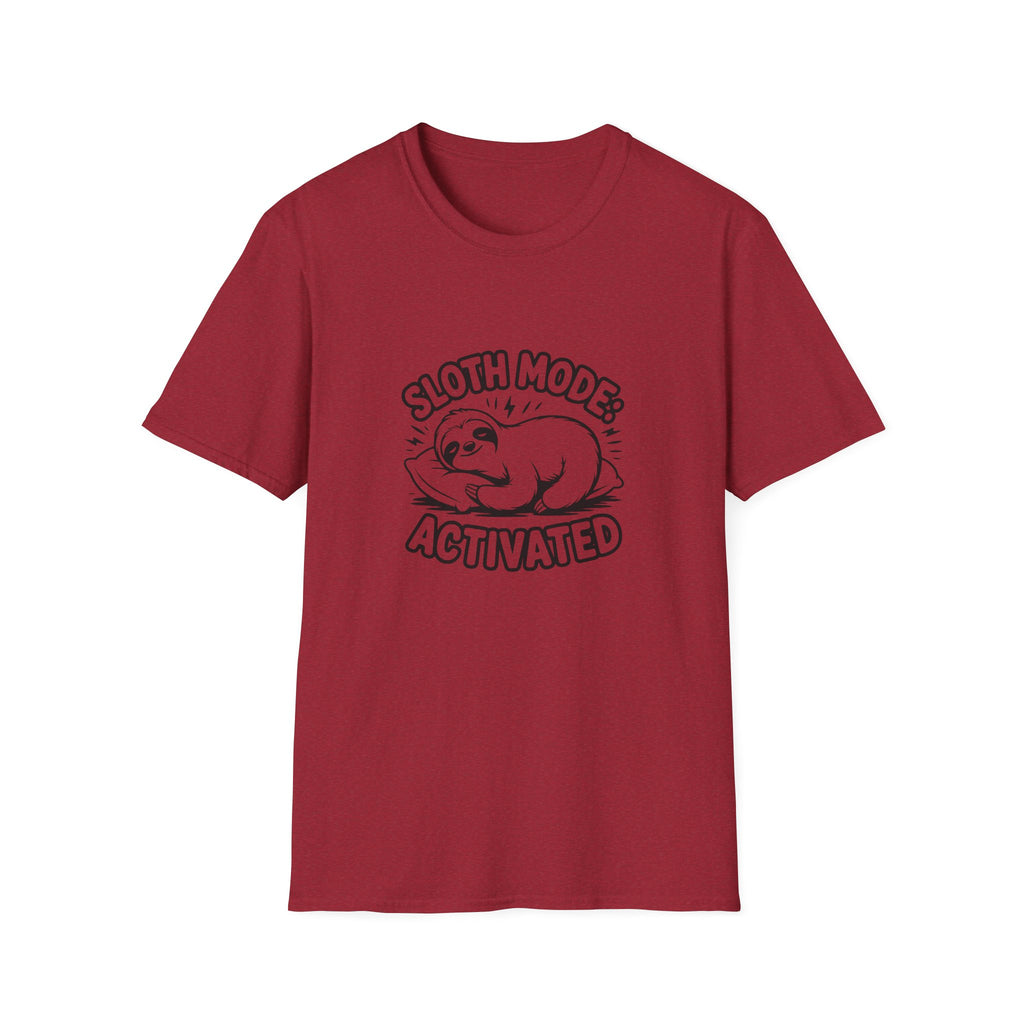 Sloth Mode Activated T-Shirt — Funny Lazy Gift for Her Cute Animal Graphic Tee