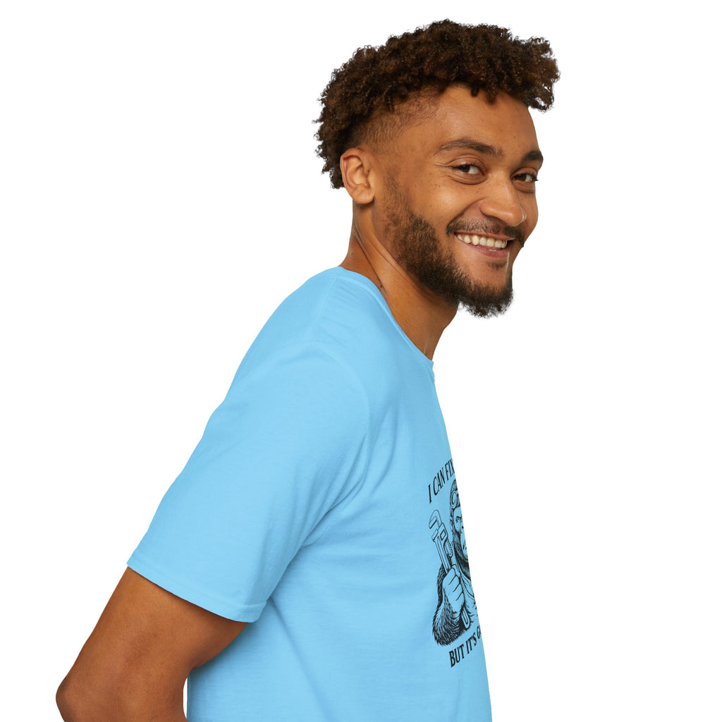 I Can Fix Stupid T-Shirt — Funny Mechanic Gift for Him Monkey Graphic Tee