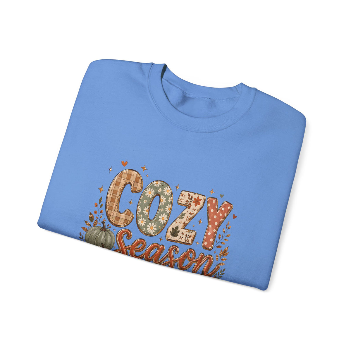 Cozy Season Autumn Pumpkin Crewneck Sweatshirt