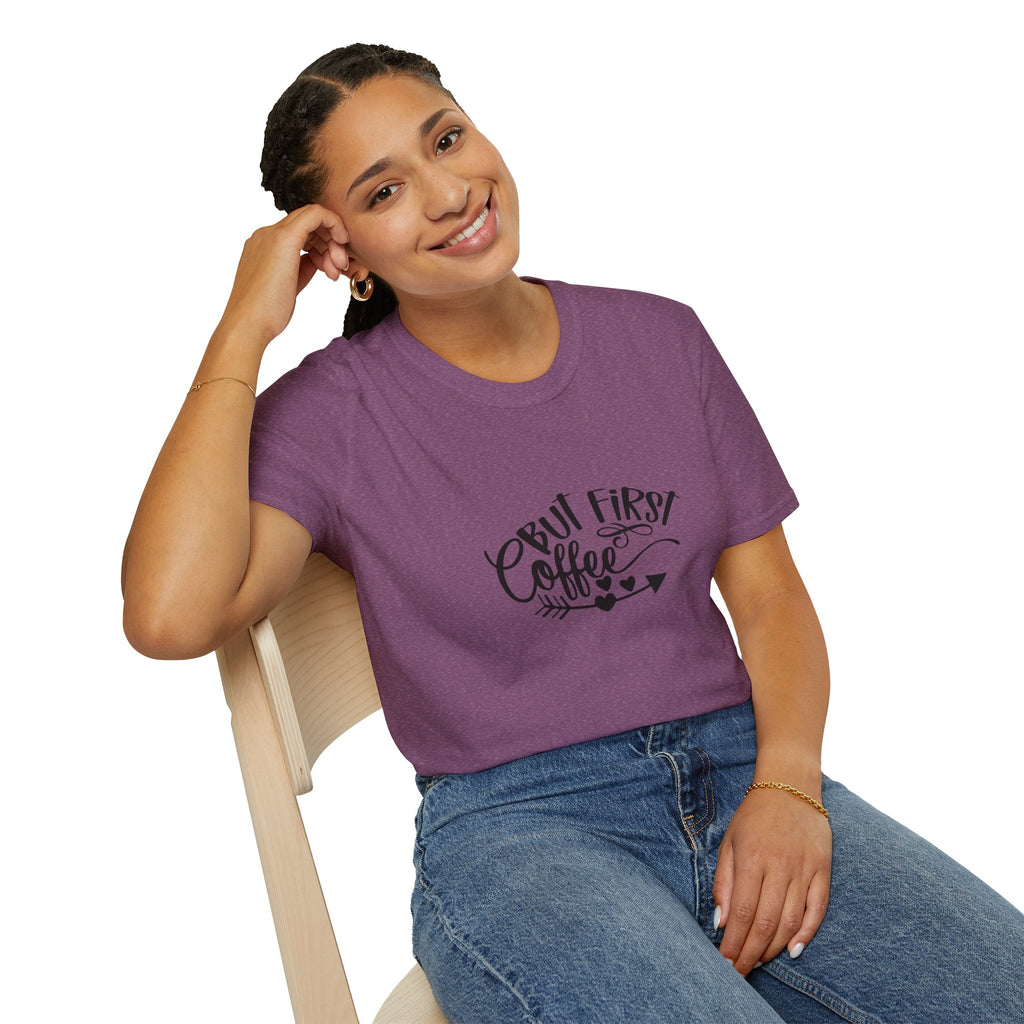 But First Coffee T-Shirt — Funny Gift for Coffee Lovers Women's Graphic Tee