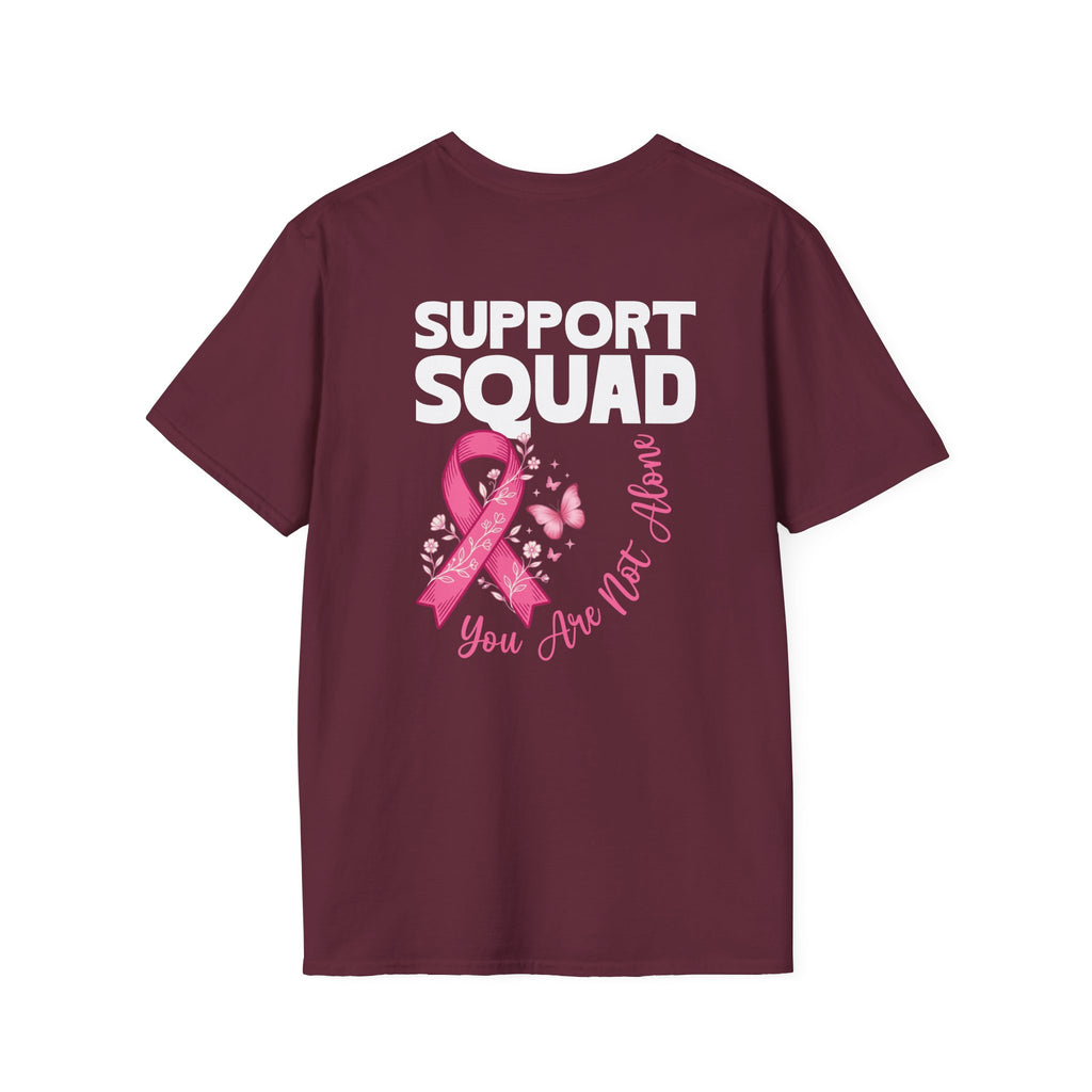 Pink Ribbon Support Squad Breast Cancer Awareness T-Shirt