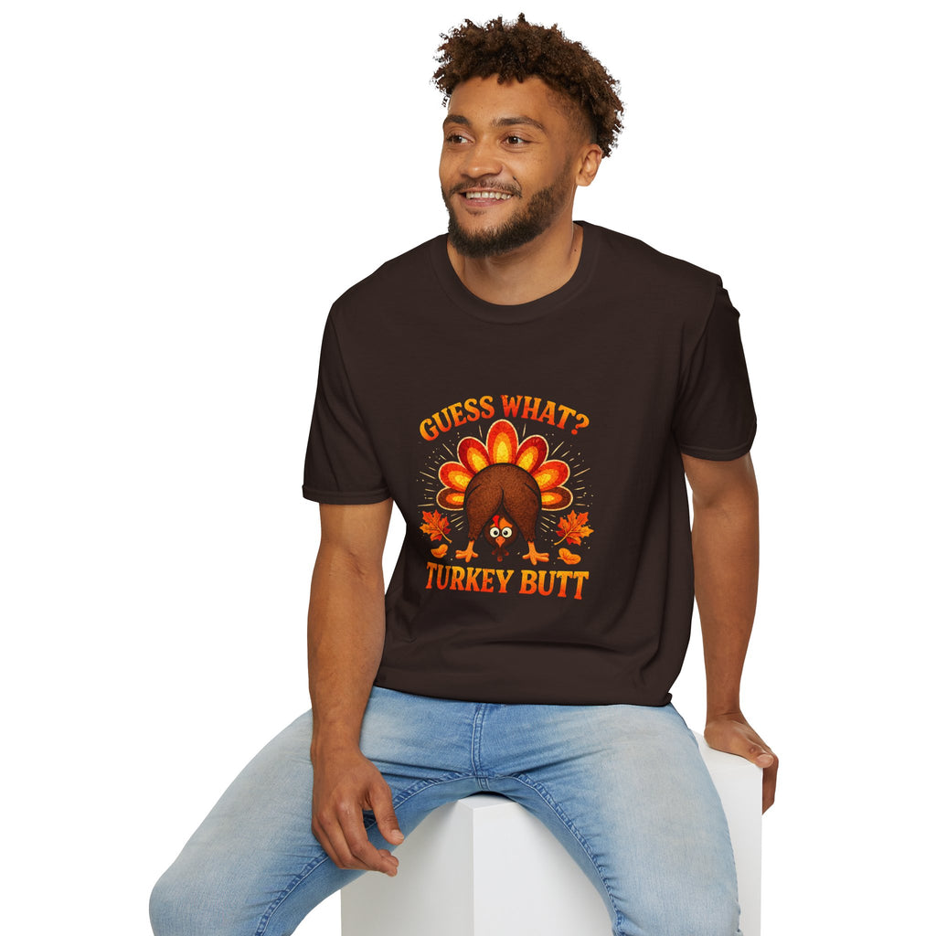 Turkey Butt T-Shirt — "Guess What?" Funny Thanksgiving Tee