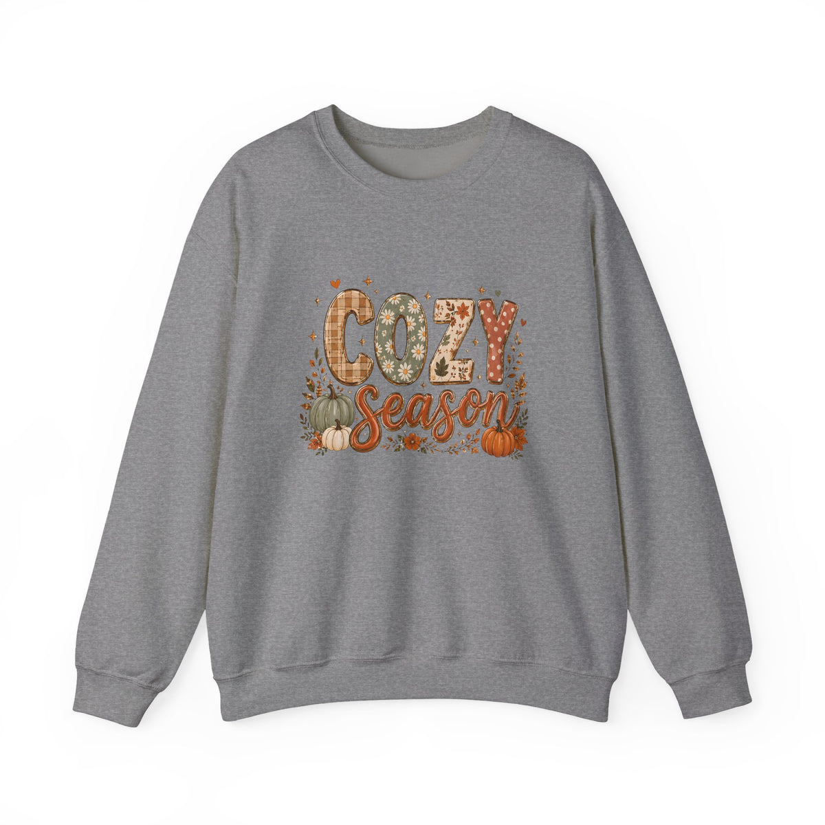 Cozy Season Autumn Pumpkin Crewneck Sweatshirt