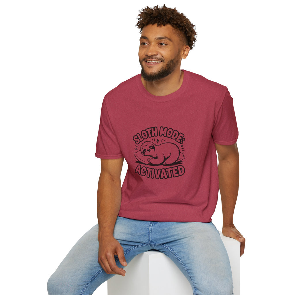 Sloth Mode Activated T-Shirt — Funny Lazy Gift for Her Cute Animal Graphic Tee