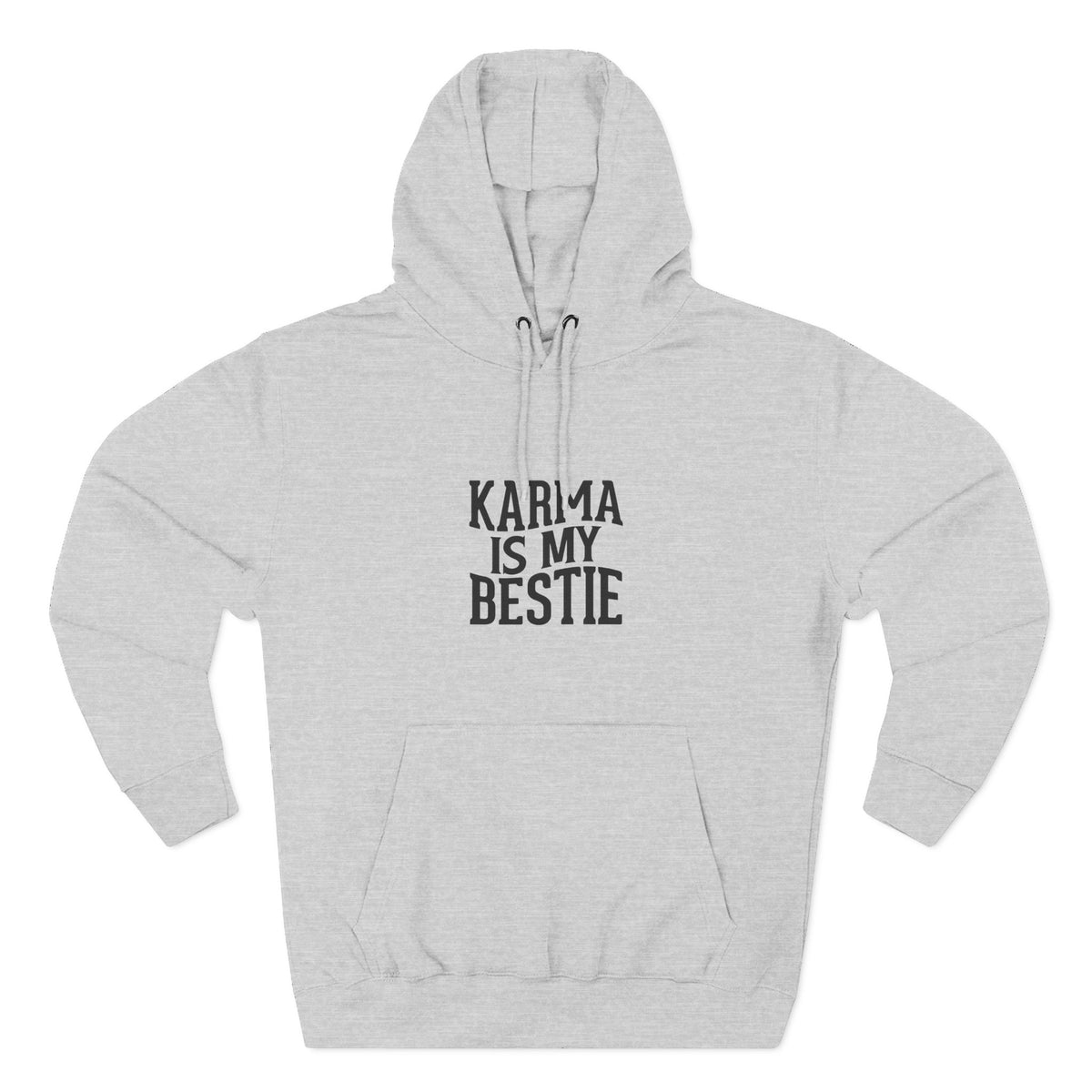 Karma Is My Bestie Graphic Pullover Hoodie