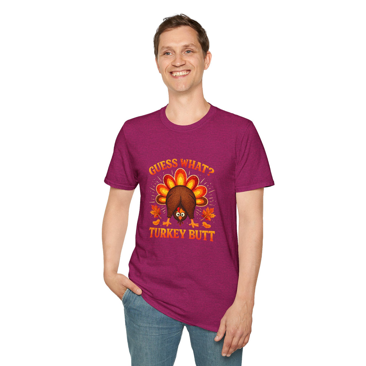 Turkey Butt T-Shirt — "Guess What?" Funny Thanksgiving Tee