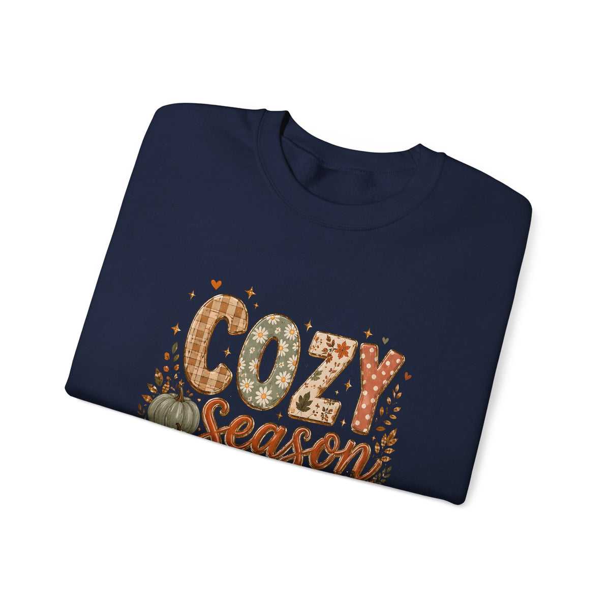 Cozy Season Autumn Pumpkin Crewneck Sweatshirt