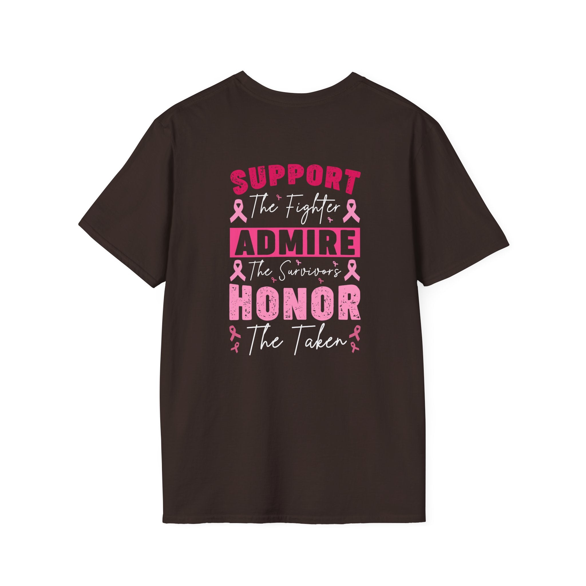 Breast Cancer Awareness Ribbon T-Shirt — Pink Ribbon Support Tee