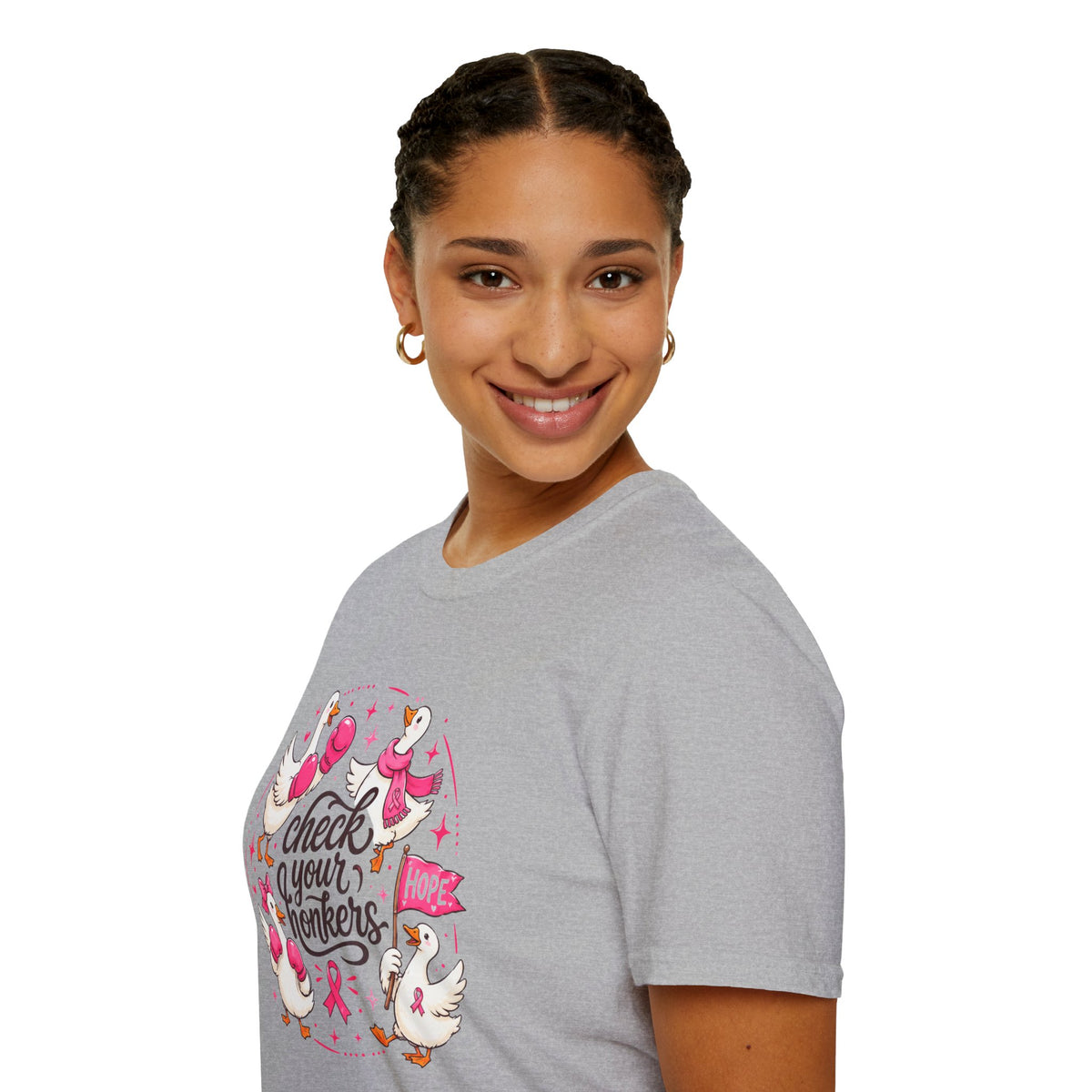 Check Your Honkers Breast Cancer Awareness T-Shirt