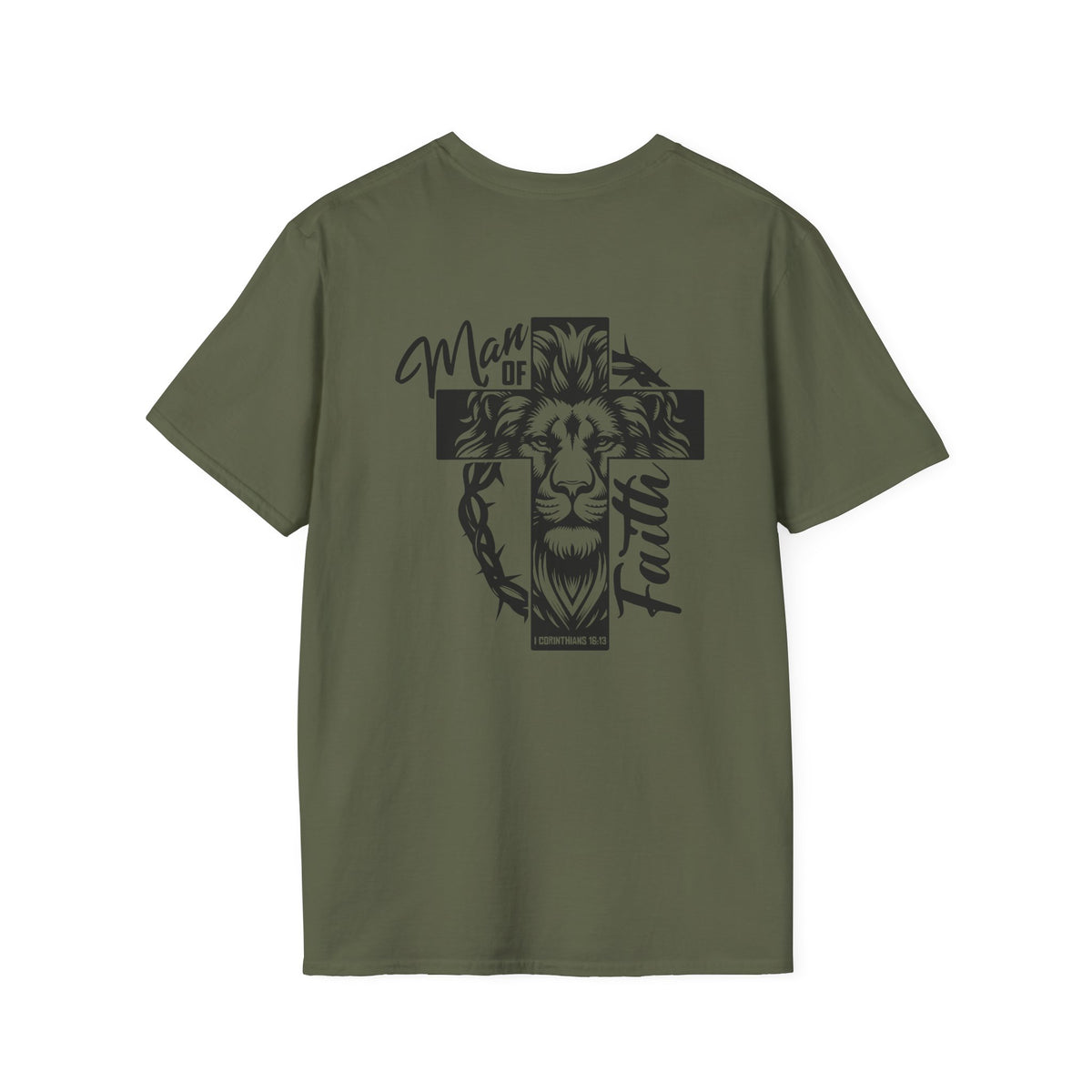 Cross with Crown of Thorns T-Shirt — Christian Faith Tee