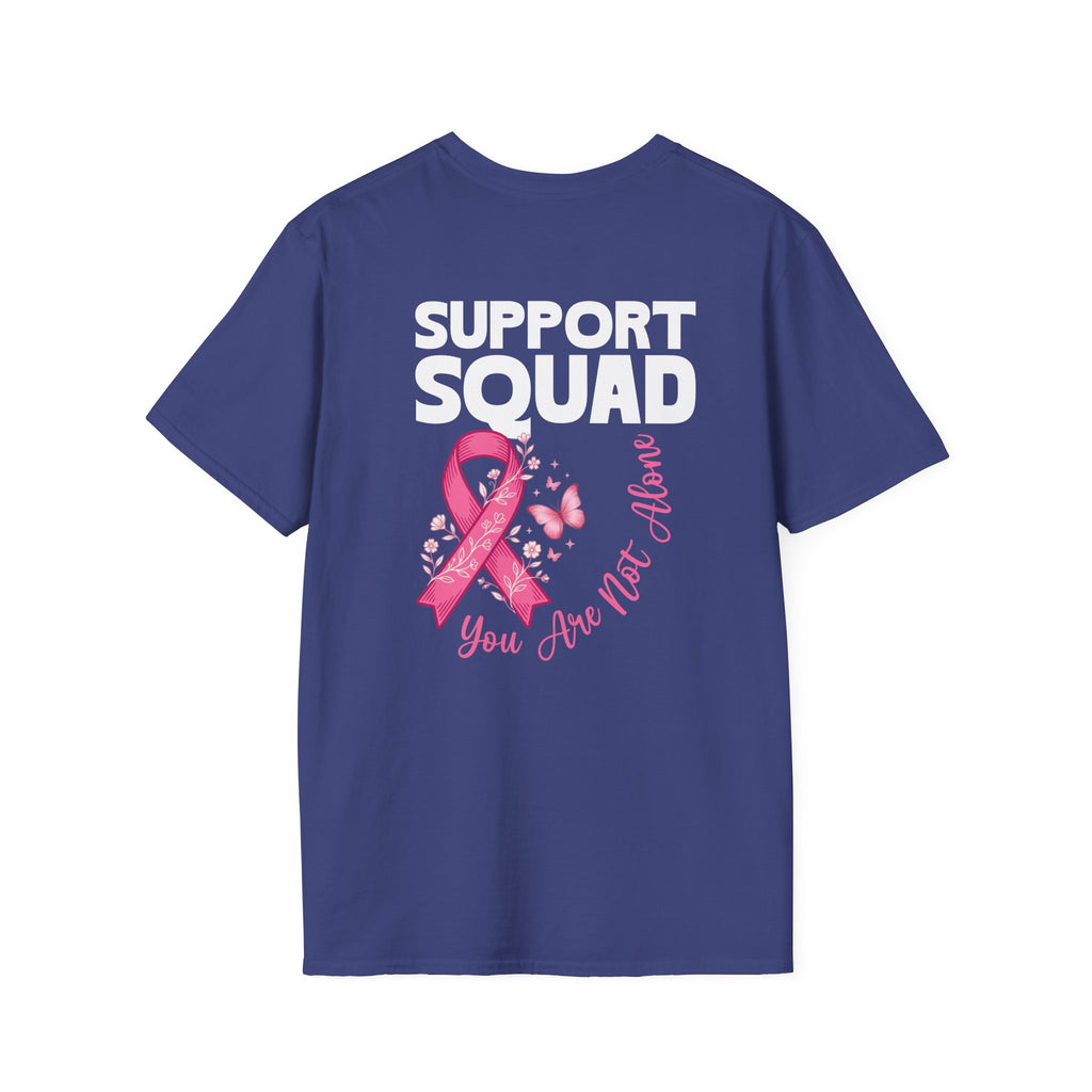 Pink Ribbon Support Squad Breast Cancer Awareness T-Shirt