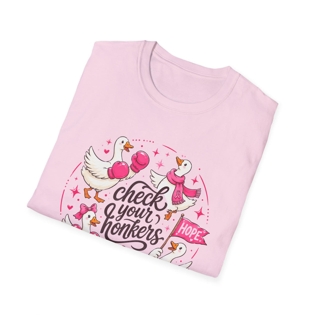 Check Your Honkers Breast Cancer Awareness T-Shirt