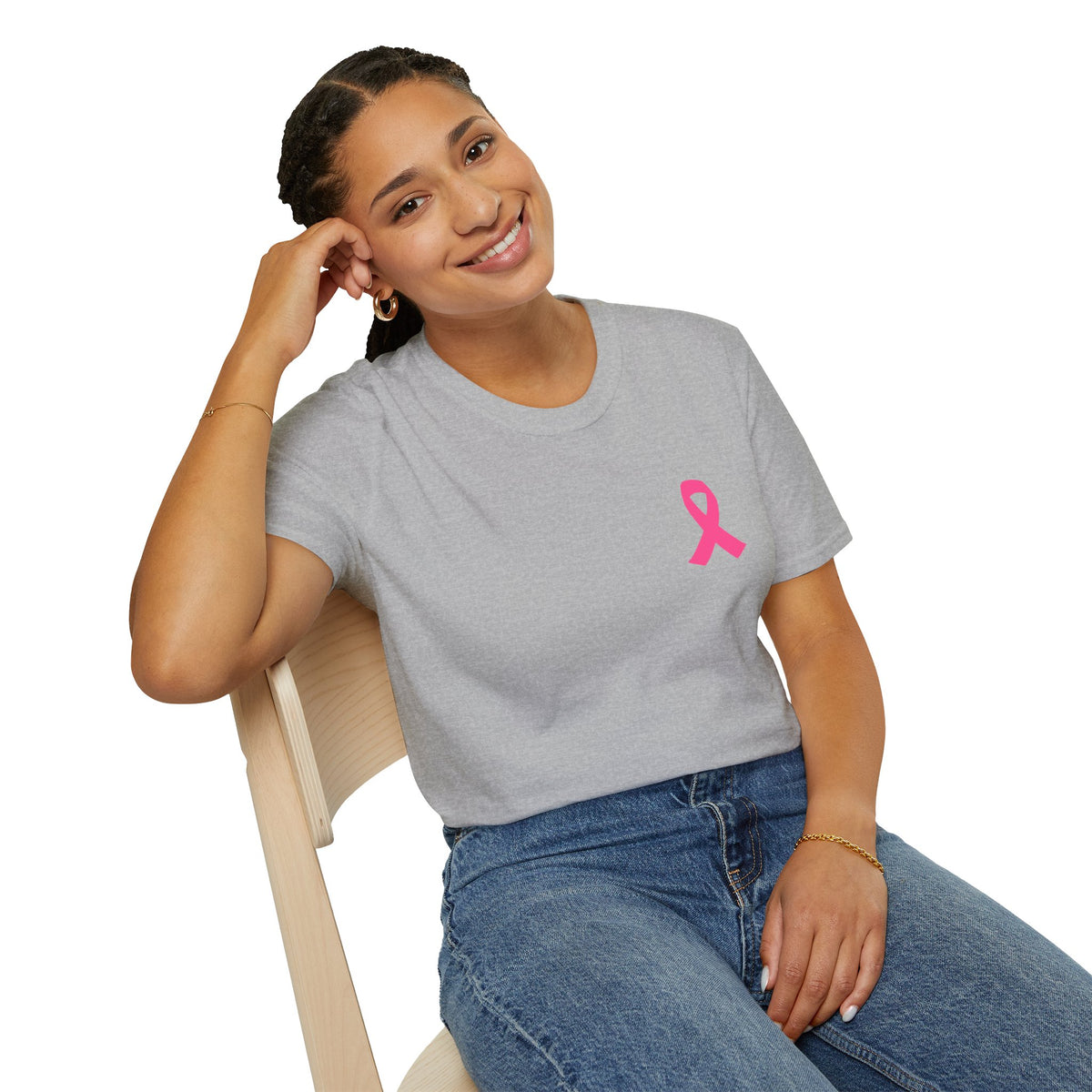 Pink Ribbon Support Squad Breast Cancer Awareness T-Shirt