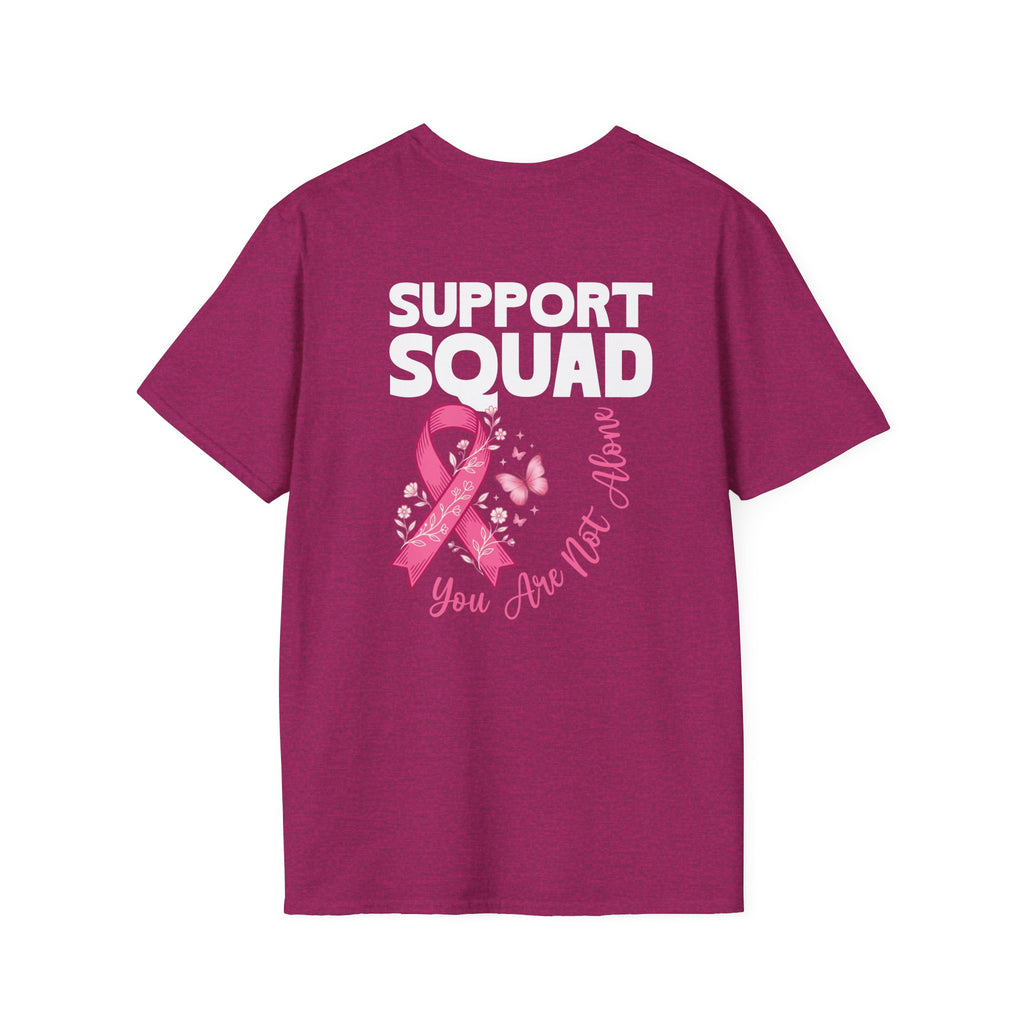 Pink Ribbon Support Squad Breast Cancer Awareness T-Shirt