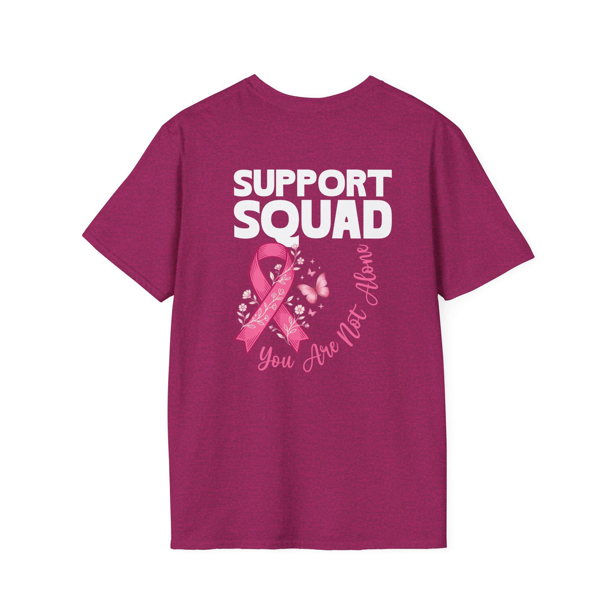 Pink Ribbon Support Squad Breast Cancer Awareness T-Shirt