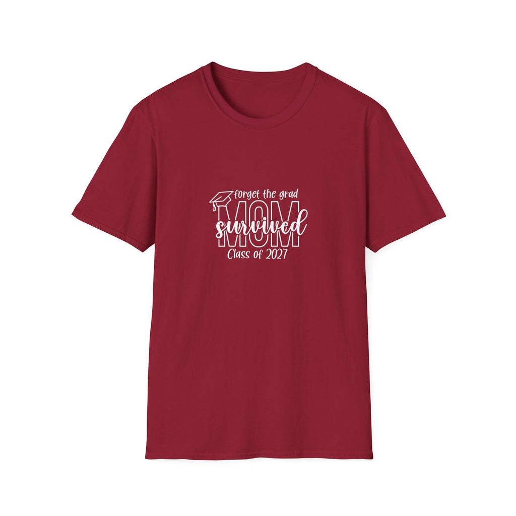 Class of 2027 Sarcastic Mom T-Shirt — Funny Graduation Gift for Mom Graphic Tee