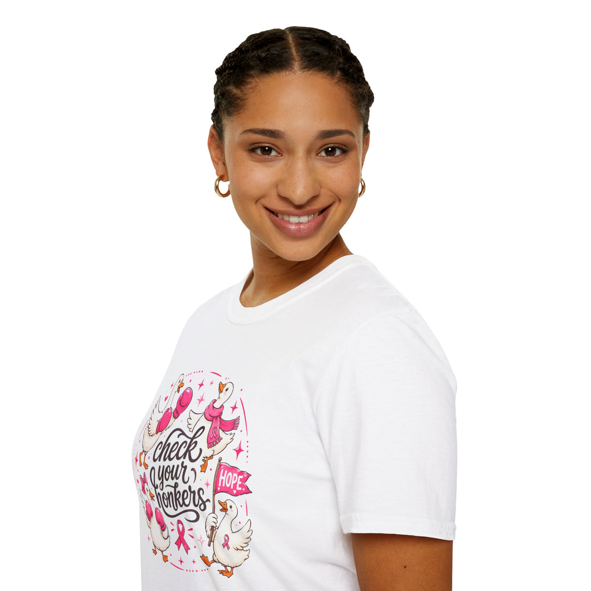 Check Your Honkers Breast Cancer Awareness T-Shirt