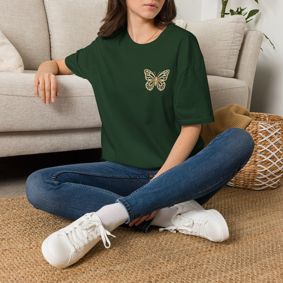 Created with a Purpose Butterfly T-Shirt Faith Graphic Tee