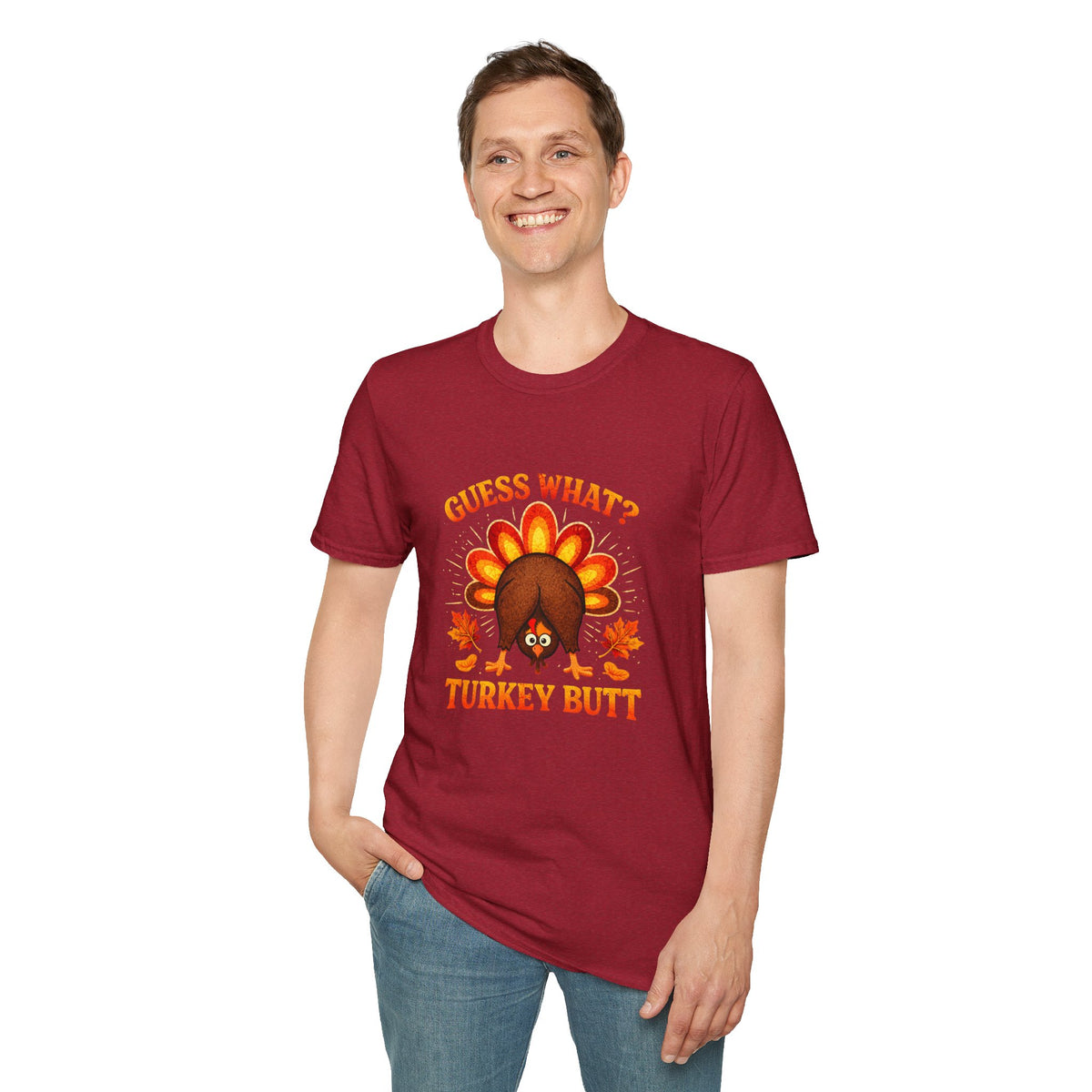 Turkey Butt T-Shirt — "Guess What?" Funny Thanksgiving Tee
