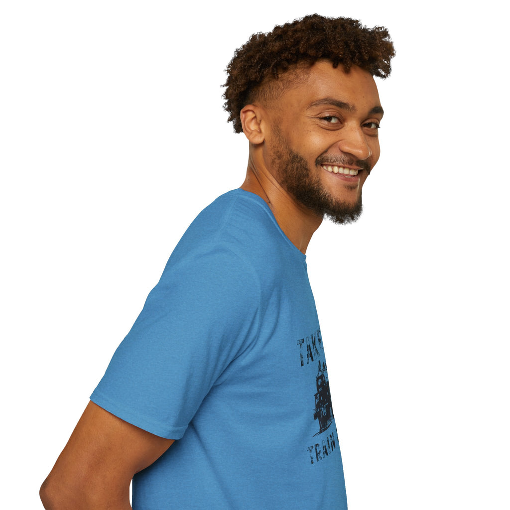 Take 'Em to the Train Station T-Shirt — Funny Sarcastic Gift Vintage Engine Graphic Tee