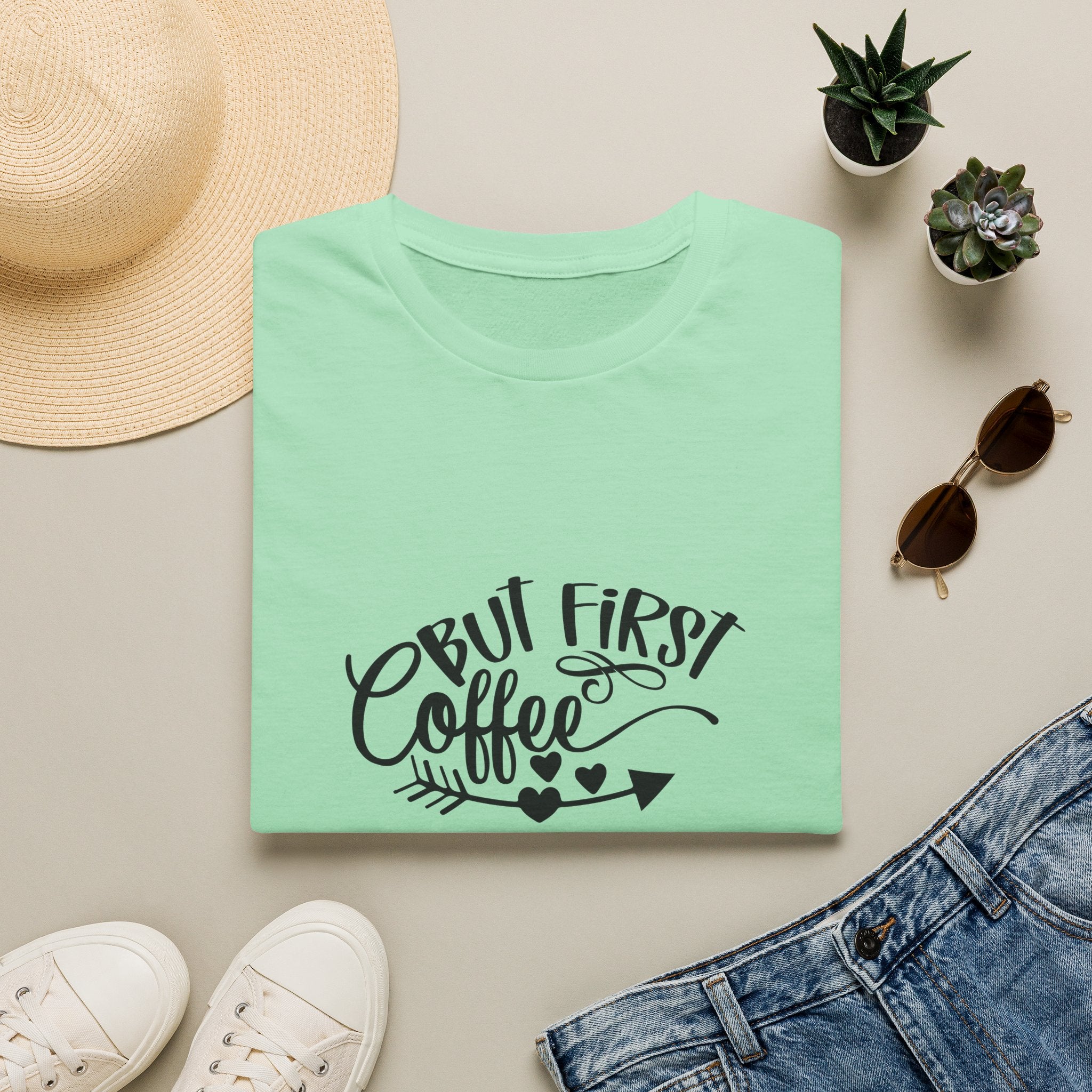 But First Coffee T-Shirt — Funny Gift for Coffee Lovers Women's Graphic Tee