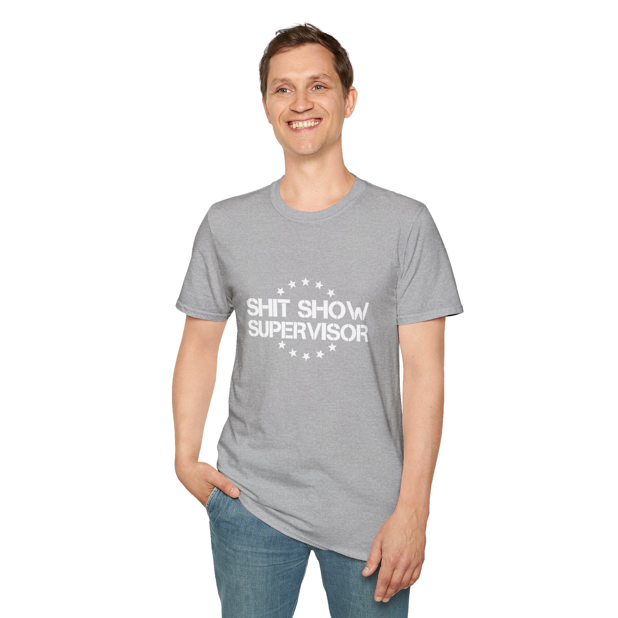 Shit Show Supervisor T-Shirt — Funny Sarcastic Gift for Her Work Humor Graphic Tee