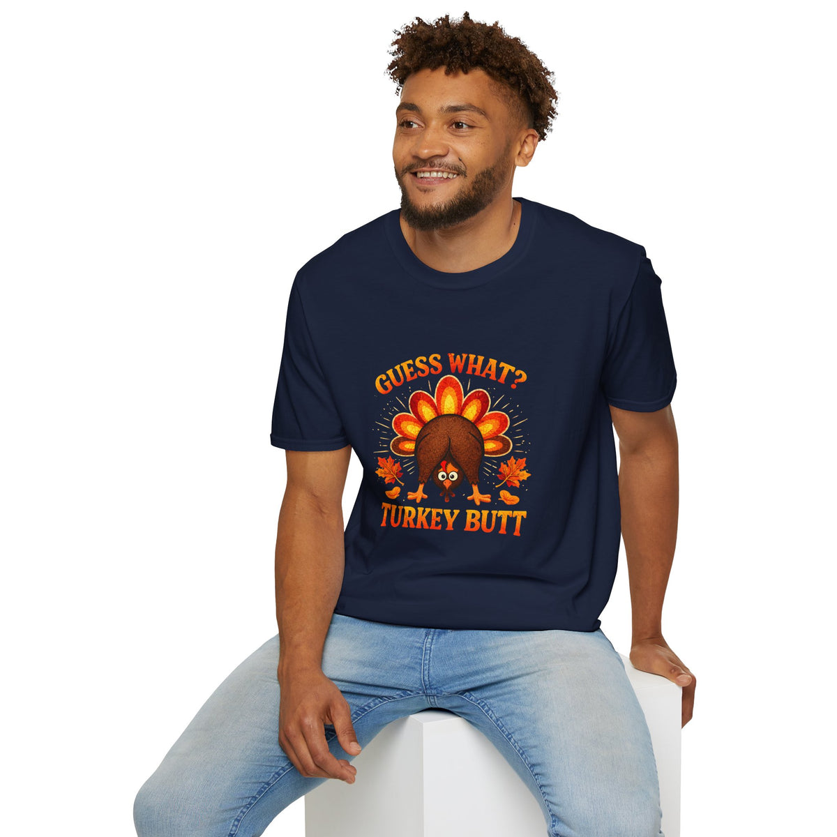 Turkey Butt T-Shirt — "Guess What?" Funny Thanksgiving Tee